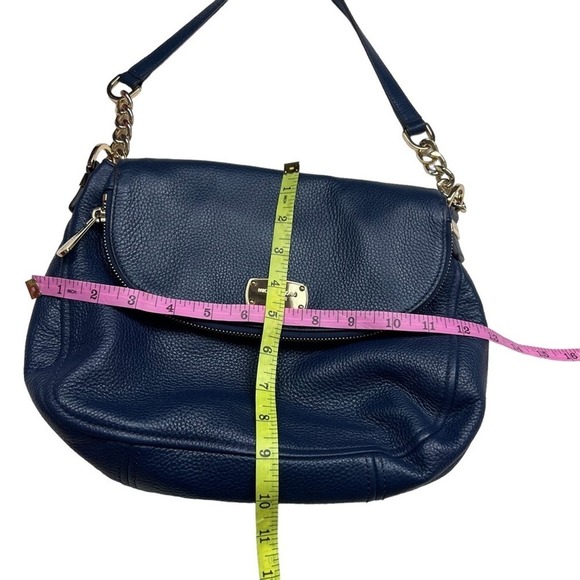 Michael Kors Bedford Leather Bag Navy Blue - Picture 6 of 12